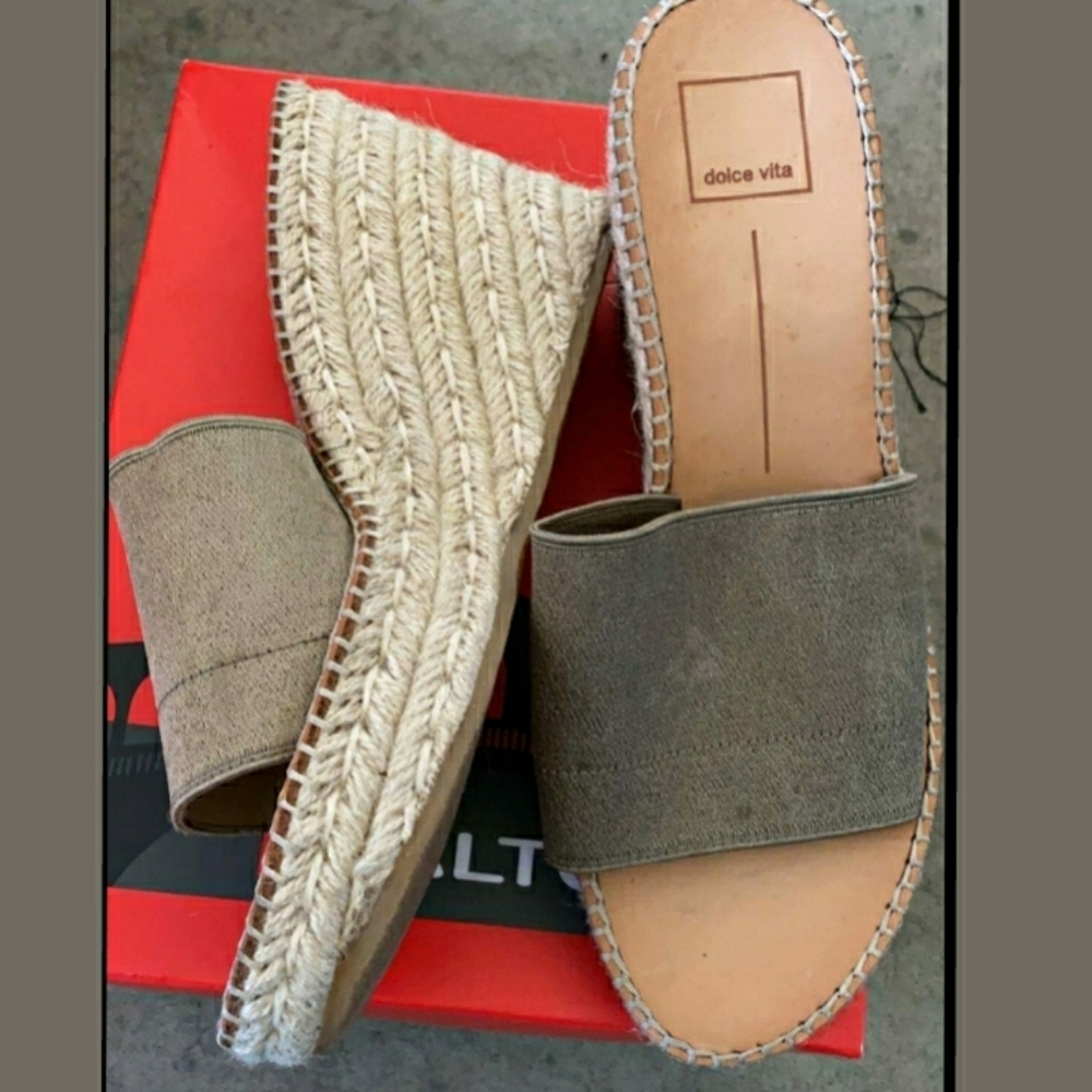 Dolce Vita Espadrille Wedge Sandal Elastic - Picture 5 of 7